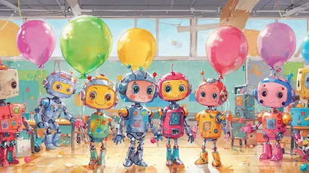 Robot Grześ w Przedszkolu - Urocza Opowieść o Przyjaźni