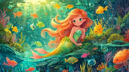 Historia o Małej Syrenki Zosi i Kolorowej Tęczy