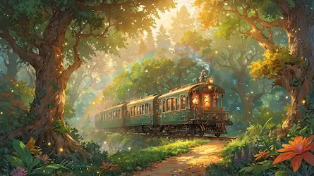 Elf i Magiczny Pociąg - Urocza historia dla dzieci