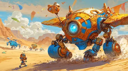 Pustynny Wyścig Robotów - Inspirująca historia o przyjaźni