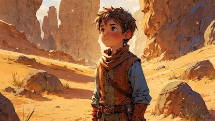 Przygoda Michała wśród piasków - Opowieść o odwadze