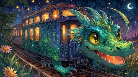 Pociąg Marzeń i Smok Świetlik - Bajka o Przezwyciężaniu Strachu