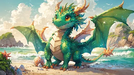 Smok Tuliś i Magiczna Plaża 