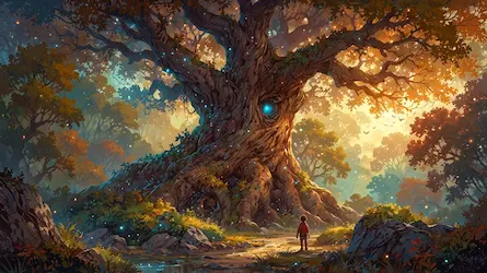 Przygoda Dawida w magicznym lesie - historia