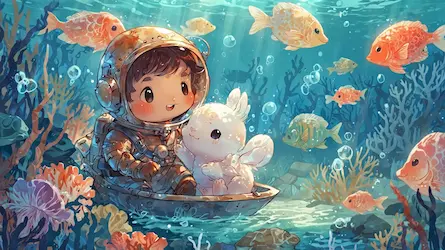 Podwodna Przygoda Króliczka 