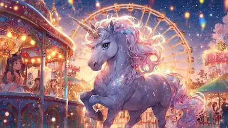 Historia Jednorożca Luny i Magicznego Parku Rozrywki
