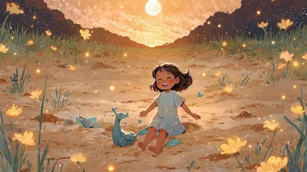 Sara i świetliki: magiczna historia na plaży