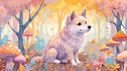 Piesek w Magicznym Lesie