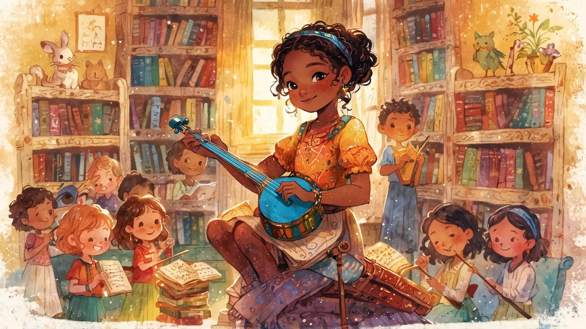 Magiczna historia o Mai i muzyce w bibliotece