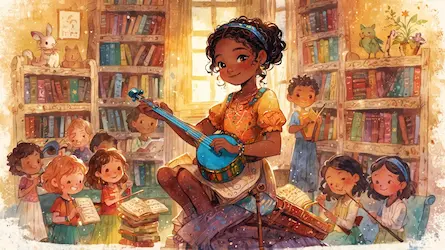 Magiczna historia o Mai i muzyce w bibliotece