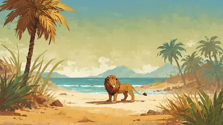 Historia o Lwie Leo i Tajemnicy Pustynnego Spokoju