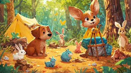 Przygoda Pieska na Kempingu 