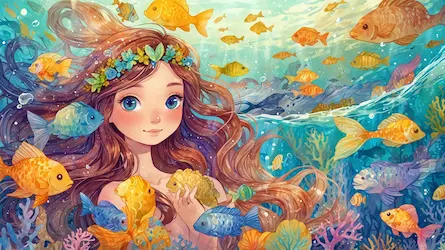 Opowieść o syrenie Sophie i magicznej muszli