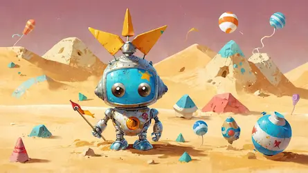 Robot Rysio na pustyni emocji