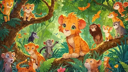 Historia małej lwicy Ani w dżungli snów