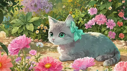 Koteczka Mela i złota ławka