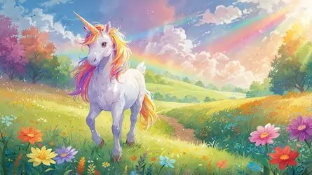 Tęczowa Nitka Serduszka  